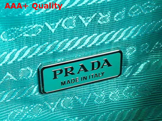 Prada Padded Nappa Leather Handbag Peacock Blue 1BA315 Replica