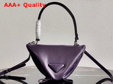 Prada Padded Nappa Leather Handbag Violet 1BA315 Replica