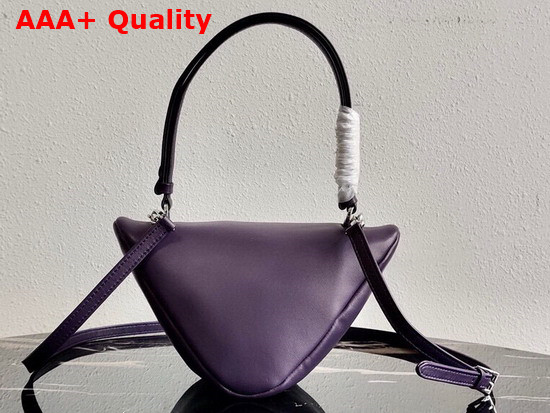 Prada Padded Nappa Leather Handbag Violet 1BA315 Replica