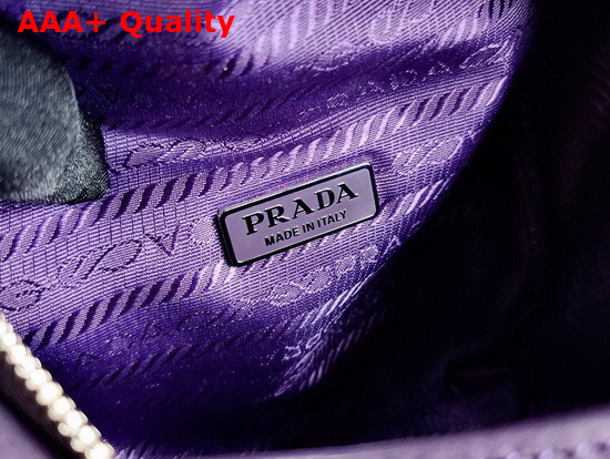 Prada Padded Nappa Leather Handbag Violet 1BA315 Replica