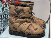 Prada Padded Nylon Booties Green Camouflage Print Replica