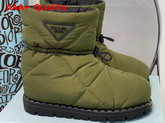 Prada Padded Nylon Booties in Army Green Replica