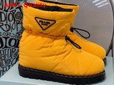 Prada Padded Nylon Booties in Yellow Replica