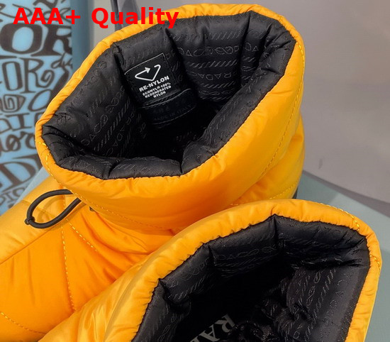 Prada Padded Nylon Booties in Yellow Replica