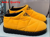 Prada Padded Nylon Slip On Shoes in Yellow Replica