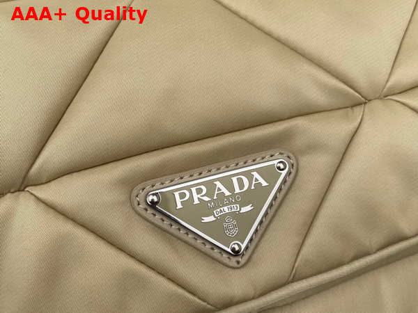 Prada Padded Re Nylon Shoulder Bag in Desert Beige 1BD290 Replica