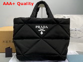 Prada Padded Re Nylon Tote Bag in Black 2VG082 Replica