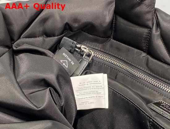 Prada Padded Re Nylon Tote Bag in Black 2VG082 Replica