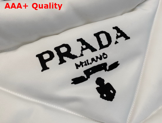 Prada Padded Re Nylon Tote Bag in White 2VG082 Replica