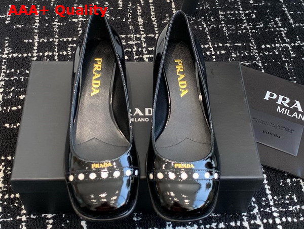 Prada Patent Leather Pump in Black Replica