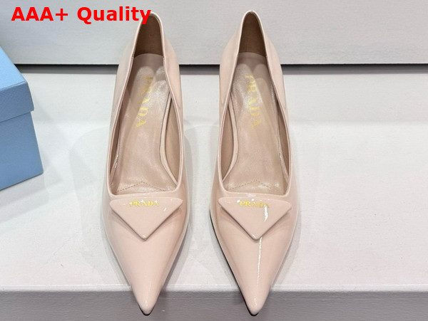 Prada Patent Leather Pumps in Ivory Replica