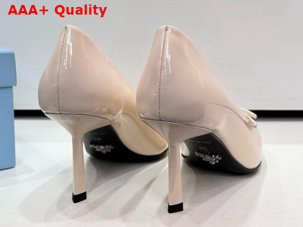 Prada Patent Leather Pumps in Ivory Replica