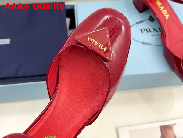 Prada Patent Leather Pumps in Red 1I352N Replica