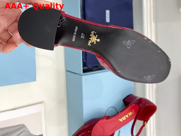 Prada Patent Leather Pumps in Red 1I352N Replica