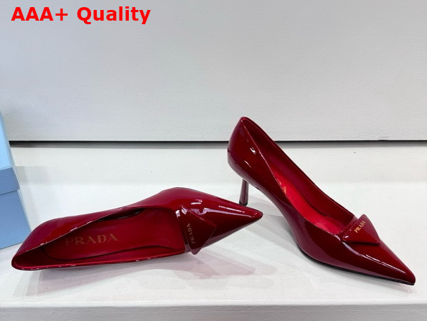 Prada Patent Leather Pumps in Red Replica