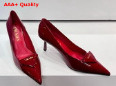 Prada Patent Leather Pumps in Red Replica