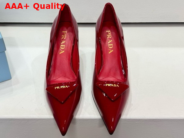 Prada Patent Leather Pumps in Red Replica