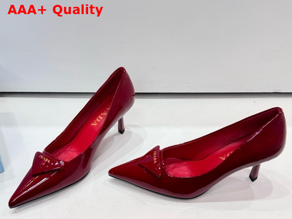 Prada Patent Leather Pumps in Red Replica