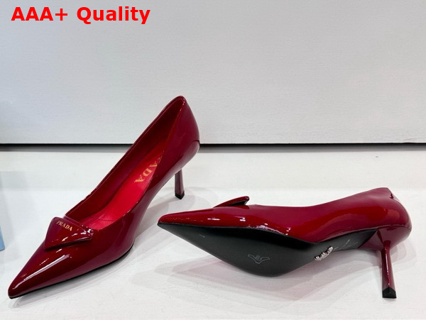 Prada Patent Leather Pumps in Red Replica