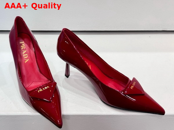 Prada Patent Leather Pumps in Red Replica