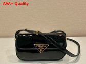 Prada Patent Leather Shoulder Bag in Black 1BD339 Replica