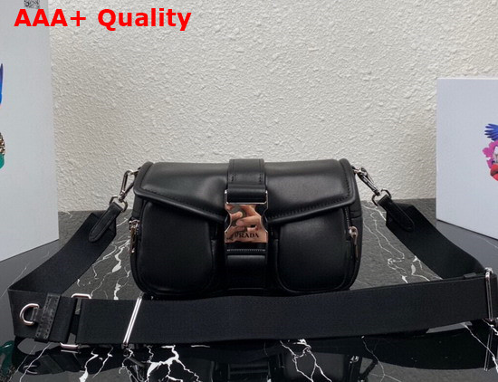 Prada Pocket Nappa Leather Bag in Black Product Code 1BD295 Replica