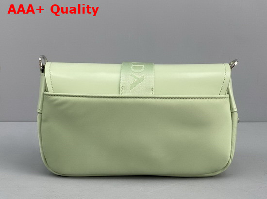 Prada Pocket Nylon and Brushed Leather Bag Aqua 1BD295 Replica