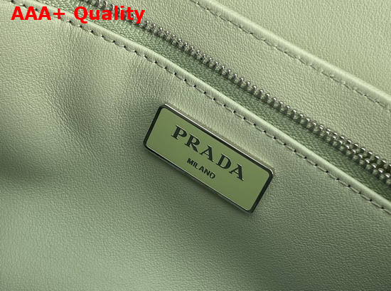 Prada Pocket Nylon and Brushed Leather Bag Aqua 1BD295 Replica