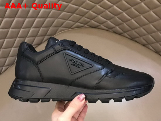 Prada Prax 01 Sneakers in Black Leather Replica