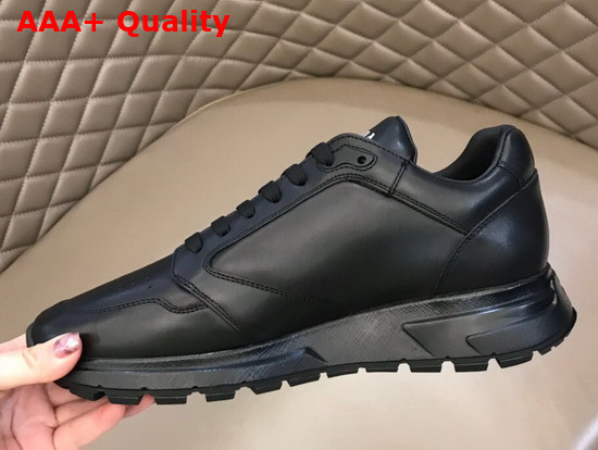 Prada Prax 01 Sneakers in Black Leather Replica