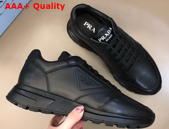 Prada Prax 01 Sneakers in Black Leather Replica