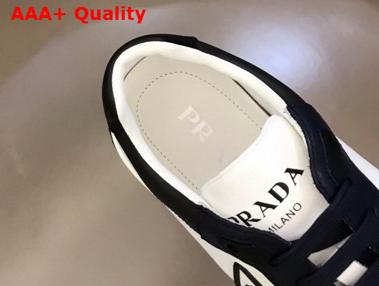 Prada Prax 01 Sneakers in White and Black Leather Replica