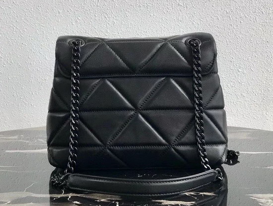 Prada Quilted Leather Shoulder Bag in Black