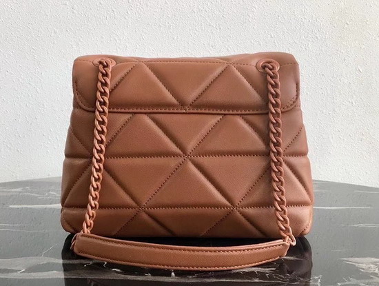 Prada Quilted Leather Shoulder Bag in Brown