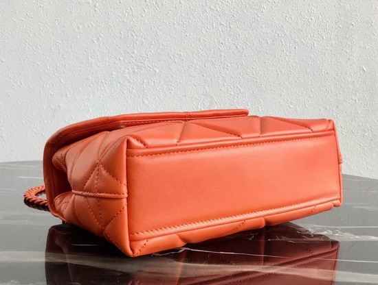 Prada Quilted Leather Shoulder Bag in Orange