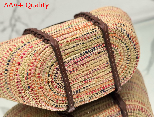 Prada Raffia Basket Bag in Multicolor 1BG312 Replica