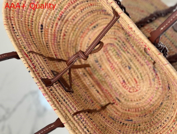 Prada Raffia Basket Bag in Multicolor 1BG312 Replica