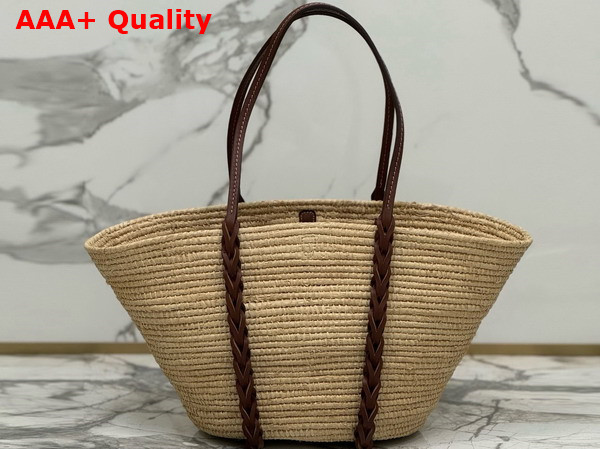 Prada Raffia Basket Bag in Natural 1BG312 Replica