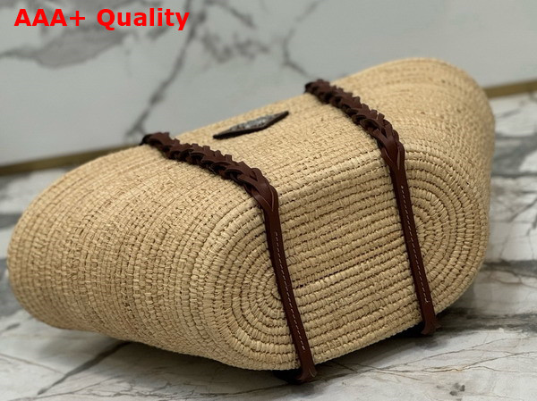 Prada Raffia Basket Bag in Natural 1BG312 Replica