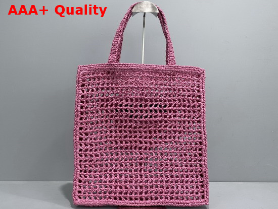 Prada Raffia Tote Bag in Petal Pink 1BG393 Replica