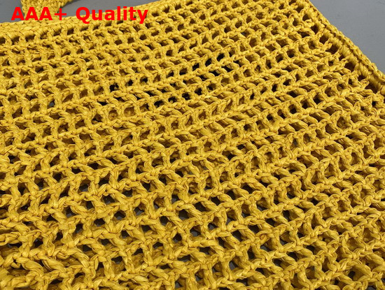 Prada Raffia Tote Bag in Yellow 1BG393 Replica