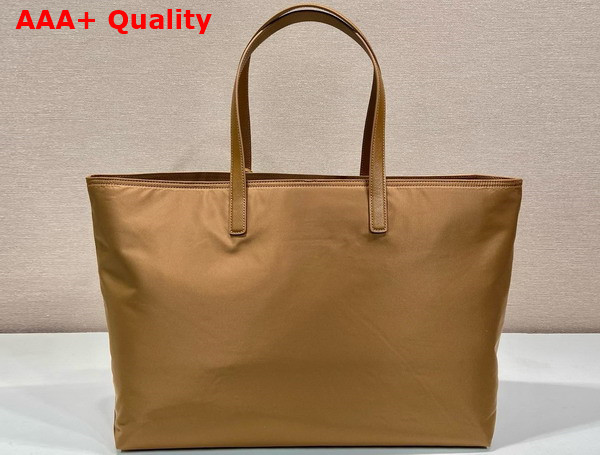 Prada Re Edition 1978 Large Re Nylon and Saffiano Leather Tote Bag in Cork Beige 1BG527 Replica