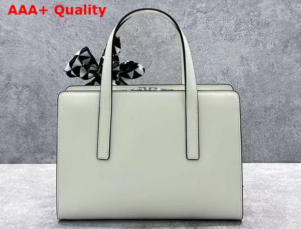 Prada Re Edition 1995 Brushed Leather Mini Handbag in White 1BA357 Replica