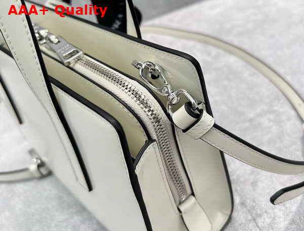 Prada Re Edition 1995 Brushed Leather Mini Handbag in White 1BA357 Replica