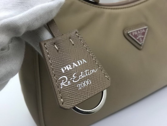 Prada Re Edition 2000 Nylon Mini Bag in Beige