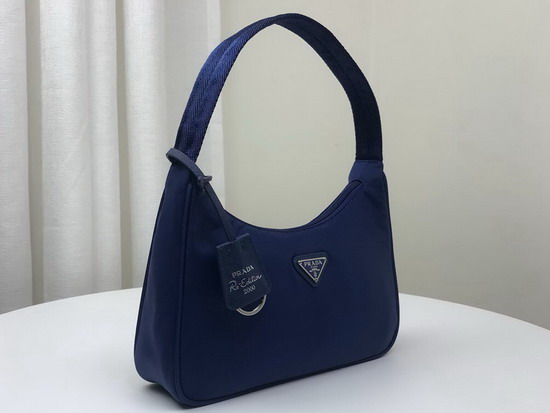 Prada Re Edition 2000 Nylon Mini Bag in Navy Blue