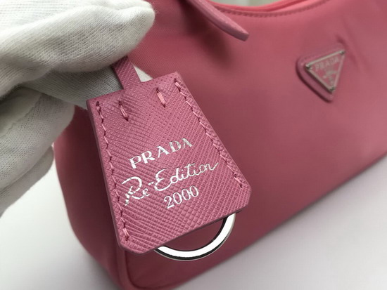 Prada Re Edition 2000 Nylon Mini Bag in Pink