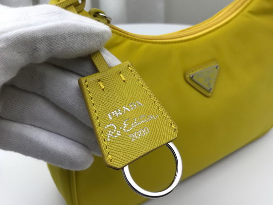 Prada Re Edition 2000 Nylon Mini Bag in Yellow