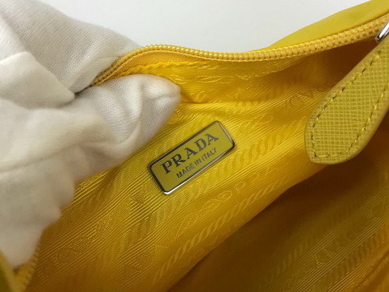 Prada Re Edition 2000 Nylon Mini Bag in Yellow