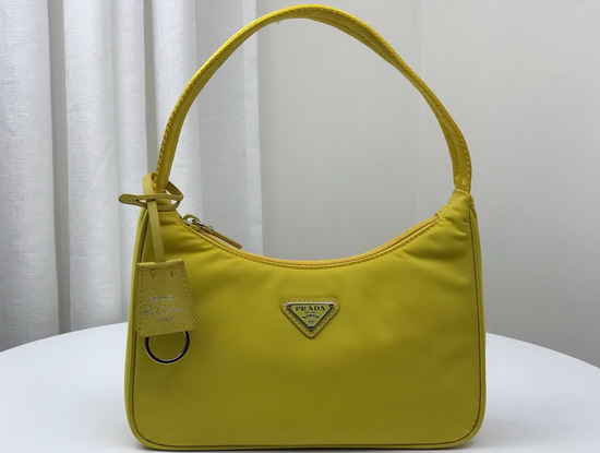 Prada Re Edition 2000 Nylon Mini Bag in Yellow